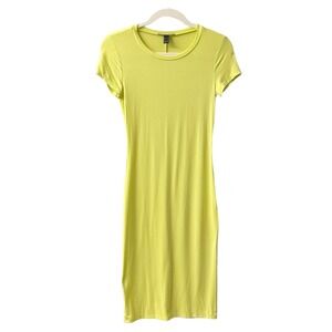 Forever 21 Neon Bodycon Tee Shirt Midi Dress - S